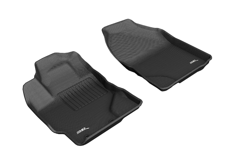 Toyota Prius C Floor Mats - Front - 3D MAXpider - Kagu - Black - `16-`19